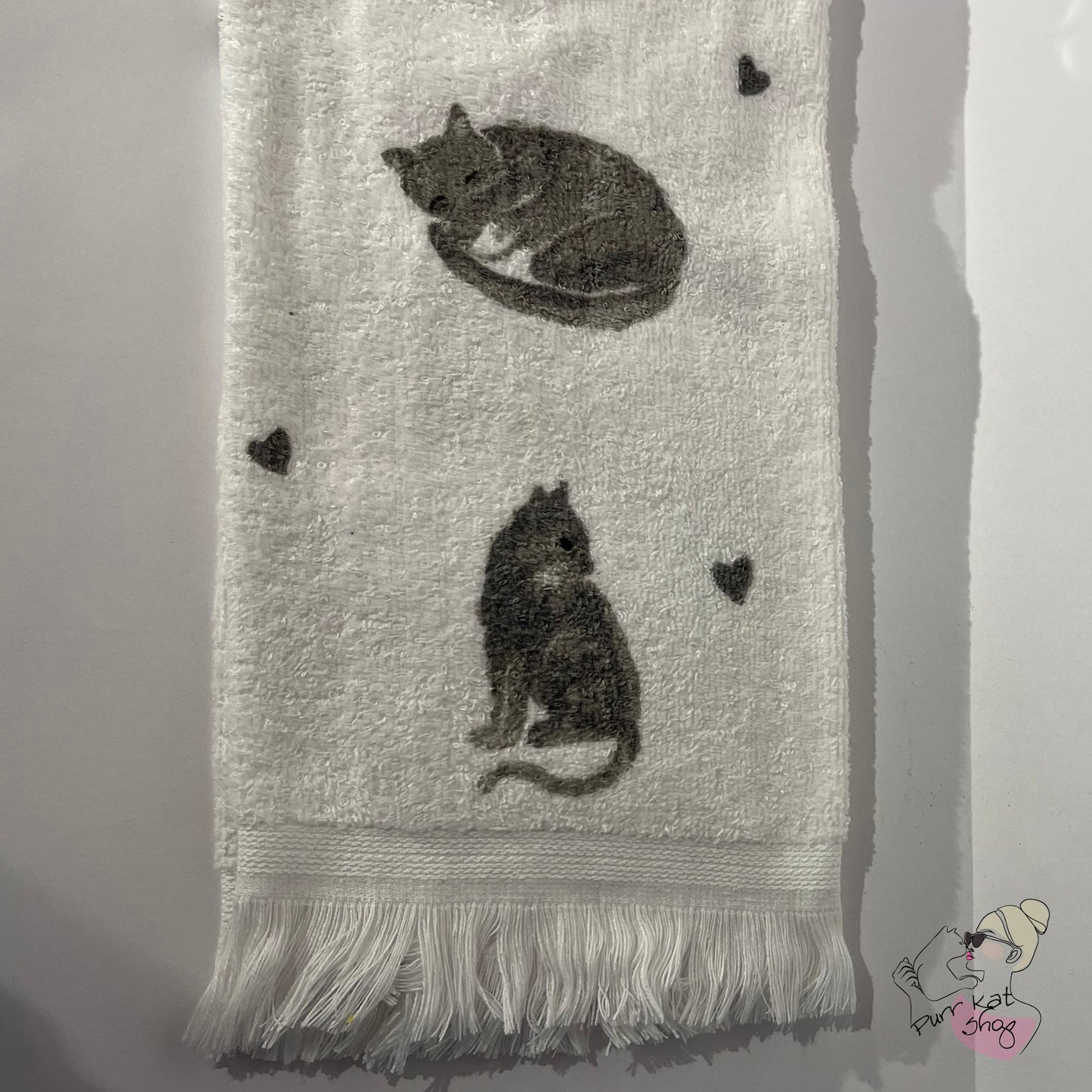 Gastendoekje grijze kat