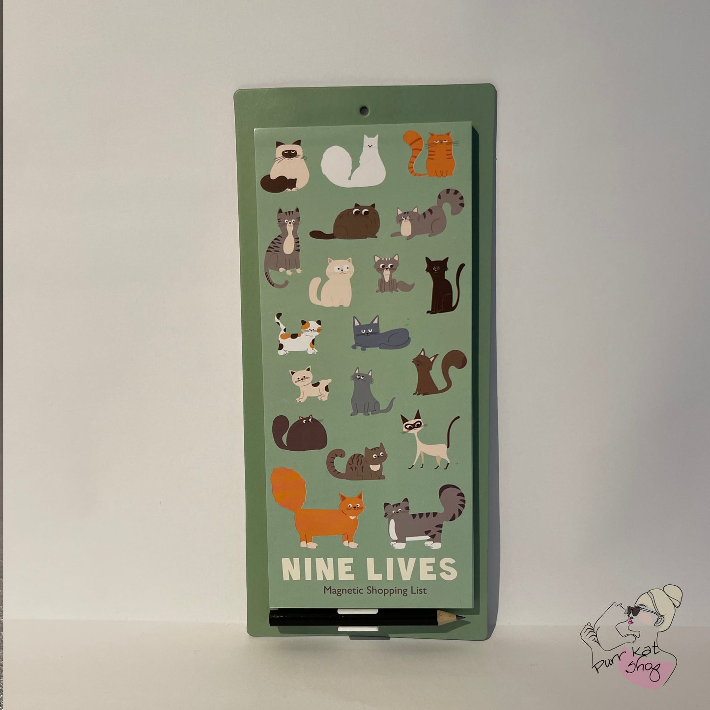 Nine Lives magnetische boodschappenlijst
