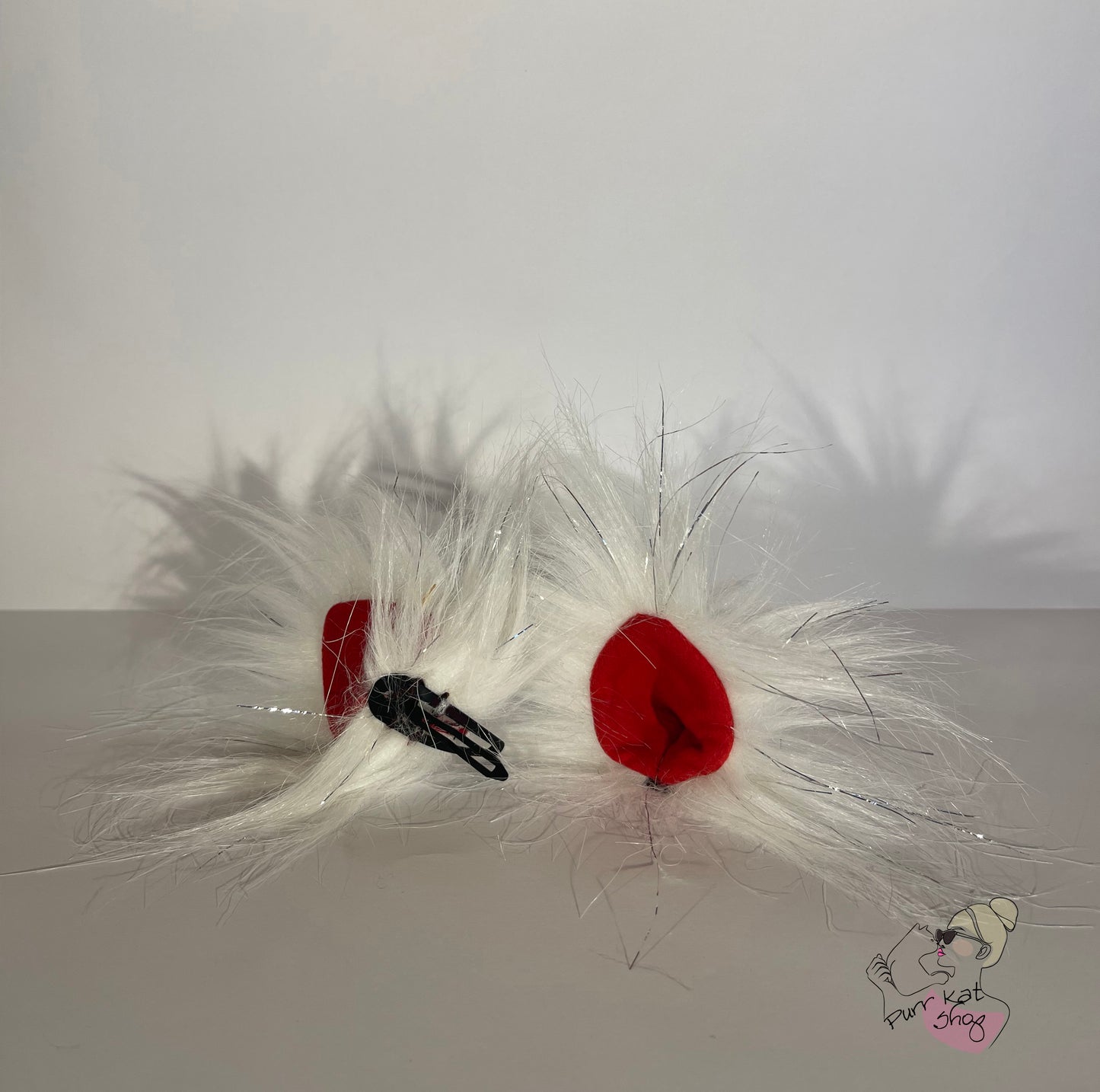 White kat Red katten oortjes