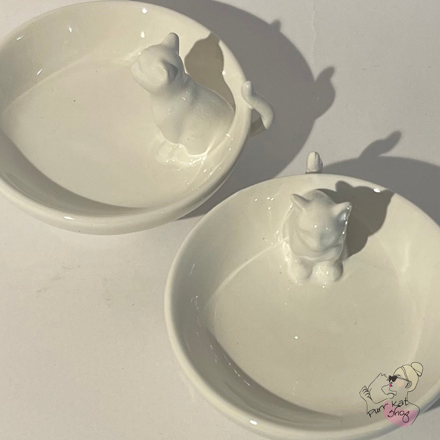 Keramiek kat schaaltje